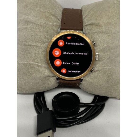 Fossil Gen 4 Authentic Digital Dial Smart Watch Custom Band FTW6016 ZA762 - Picture 1 of 12